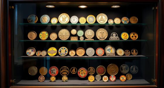 arcade token collection displays