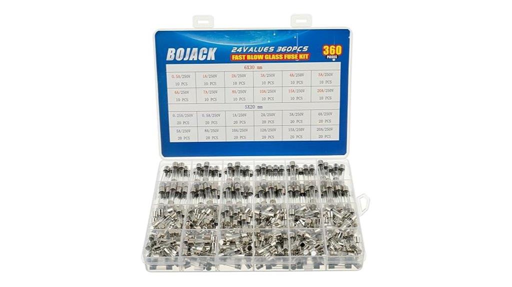 assorted glass fuse kit
