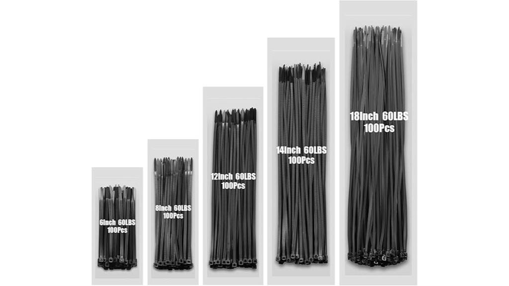 assorted heavy duty zip ties
