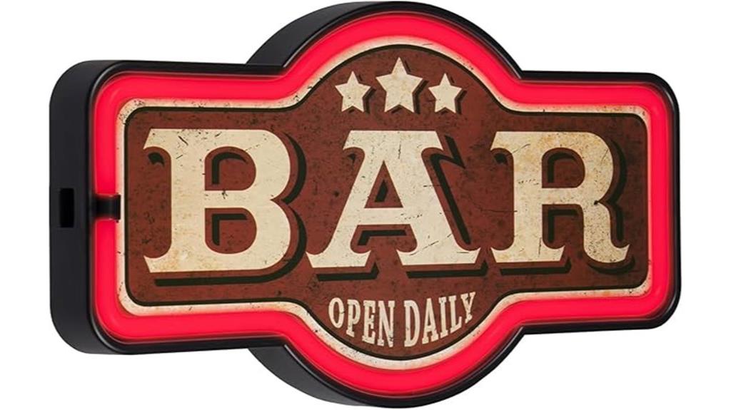 bar neon sign decorations