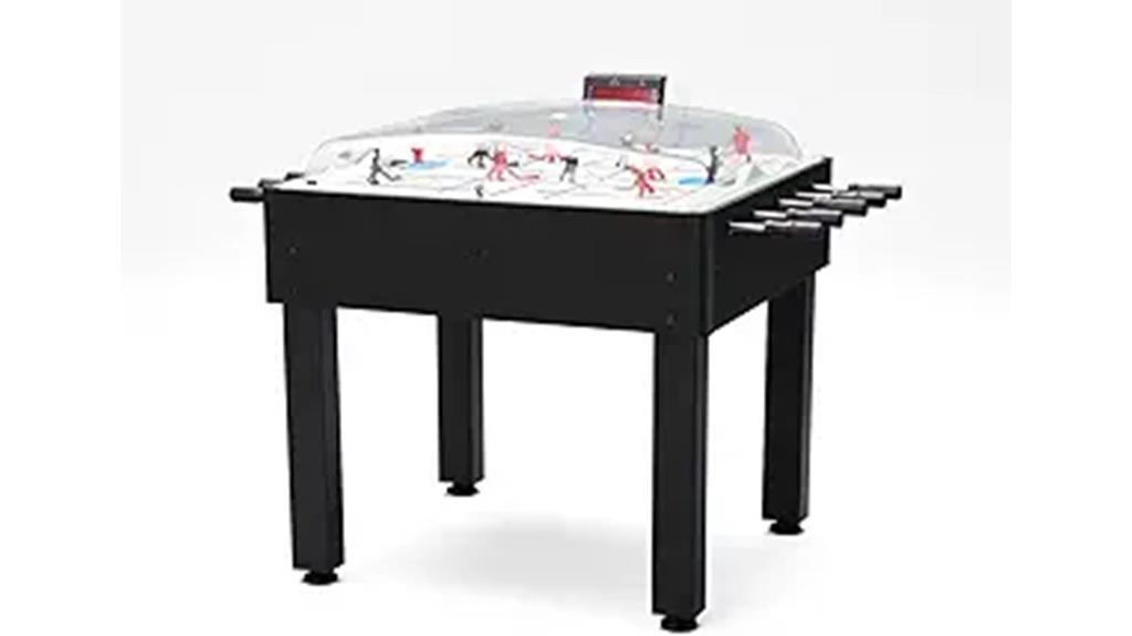 black bubble hockey table