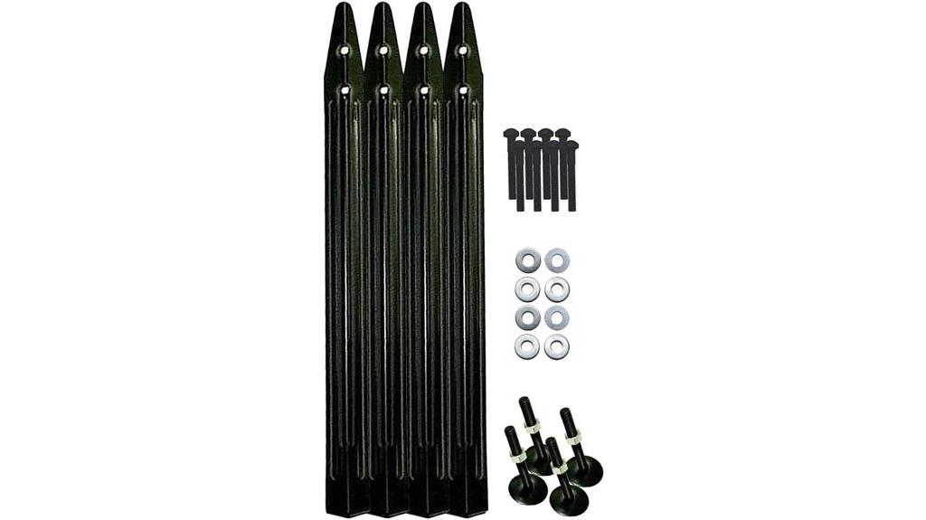black pinball leg set