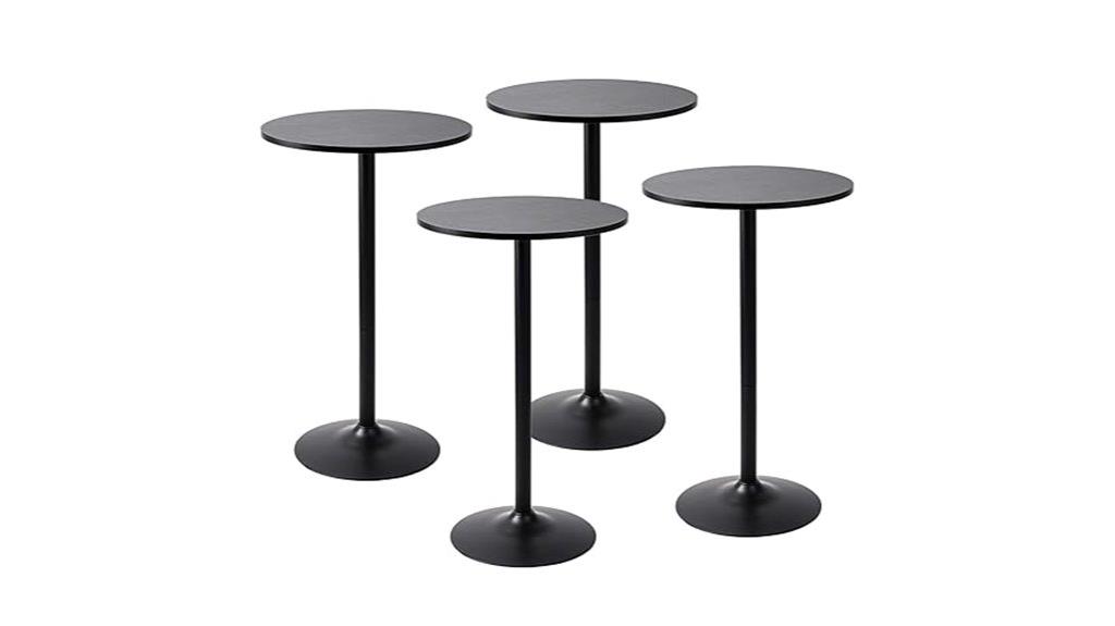 black pub table set