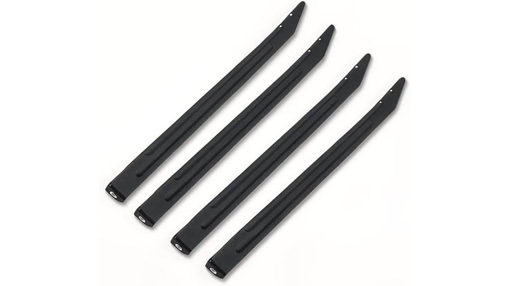 black textured pinball legs