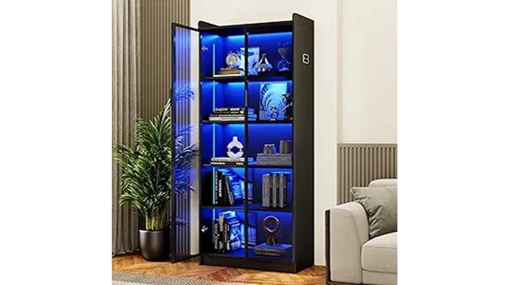 cabinet with adjustable doors