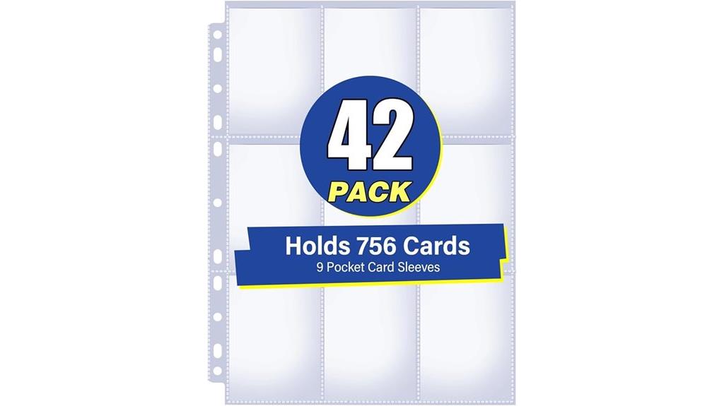 card sleeves for binders