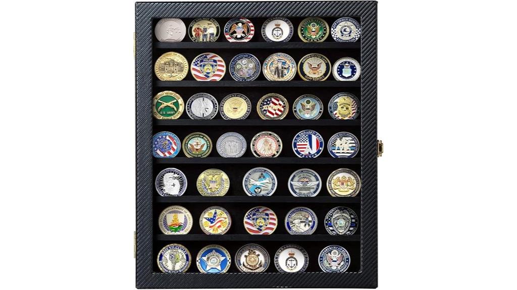 casino chips display case