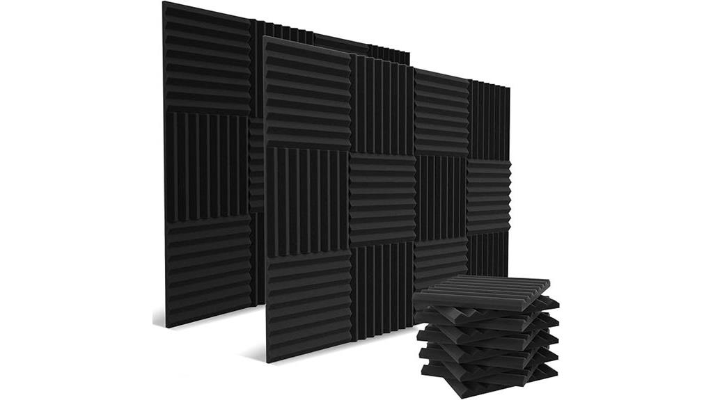 charcoal 12x12 soundproof panels