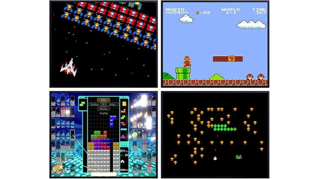 classic arcade game prints