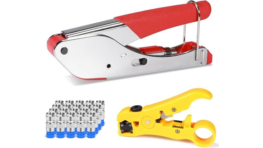 coax crimper kit set