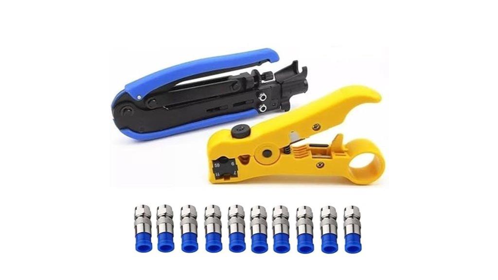 coaxial cable compression kit