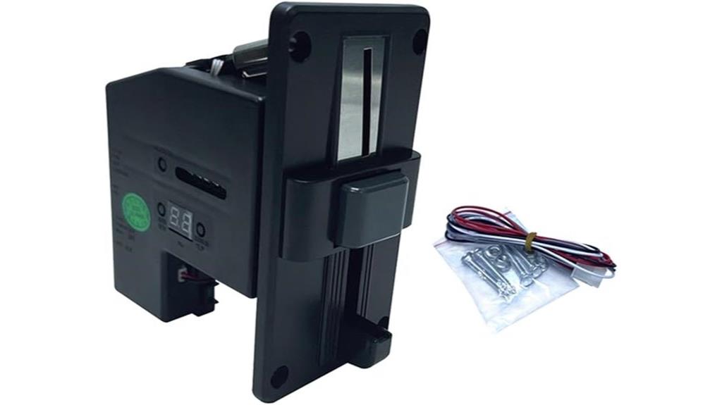 coin acceptor wiring mechanism
