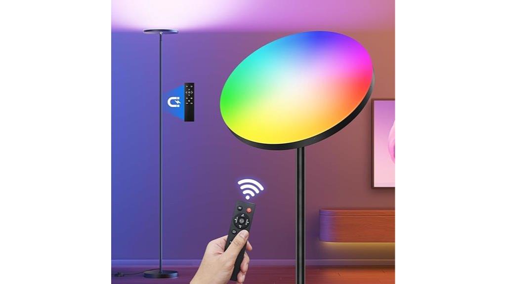 color changing led floor lamp