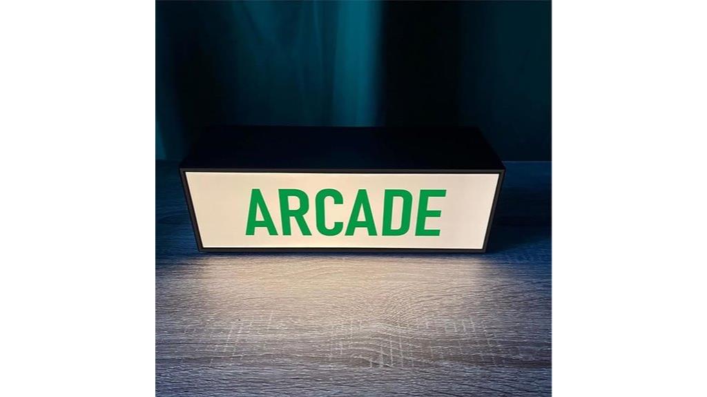 colorful arcade neon sign