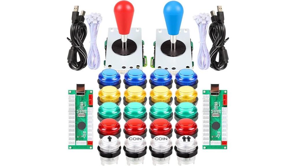 colorful led arcade buttons