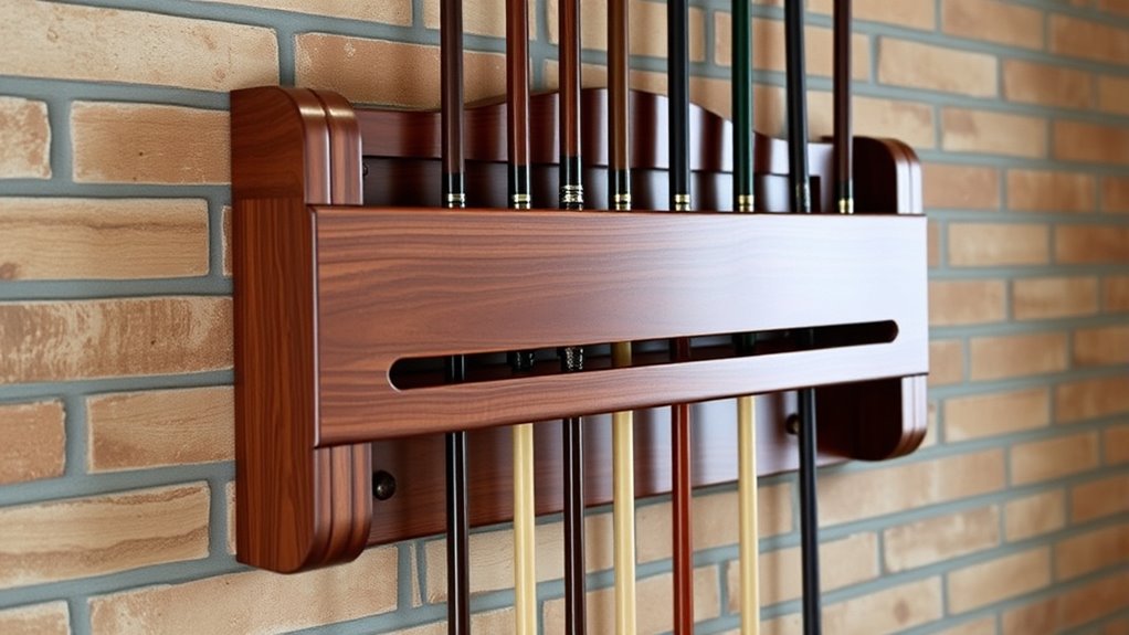 cue rack material and style