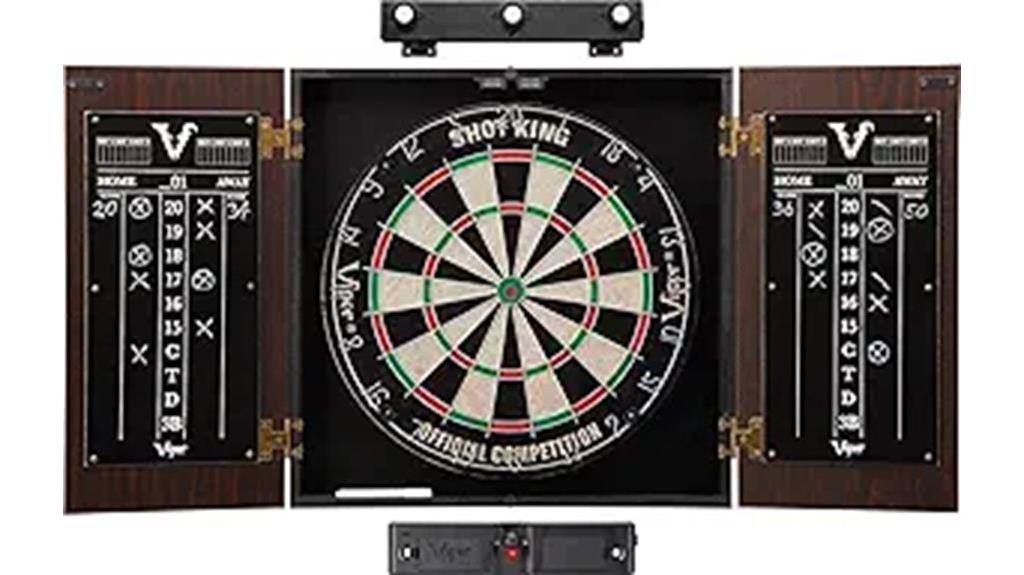 dartboard bundle with cabinet