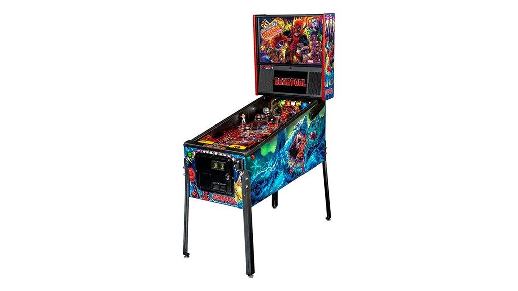 deadpool themed pinball machine