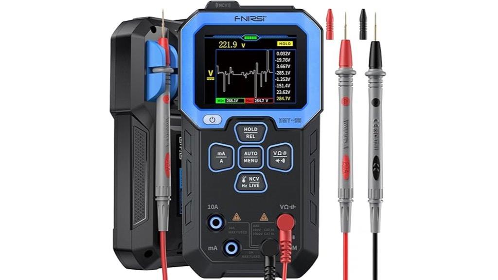 digital multimeter with data