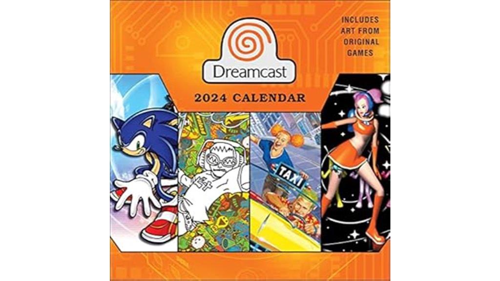 dreamcast 2024 wall calendar