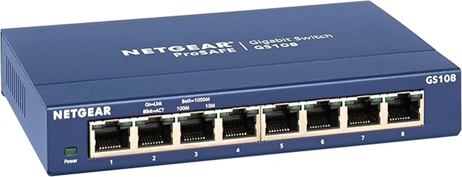 eight port unmanaged ethernet switch