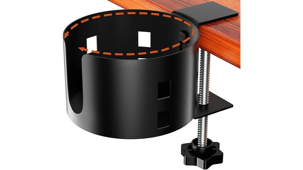 enhanced desk cup clamp