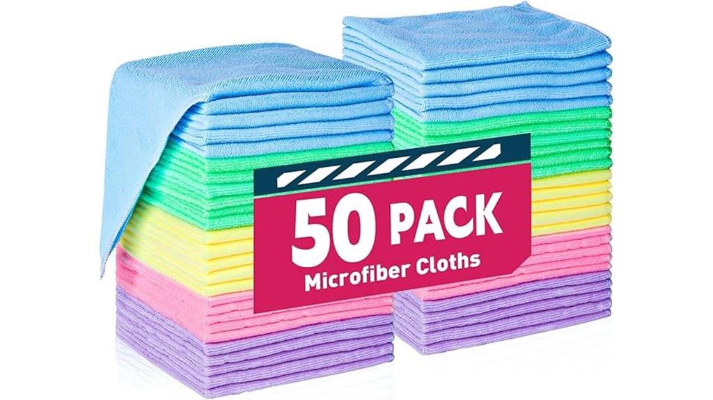 fifty microfiber cloths pack