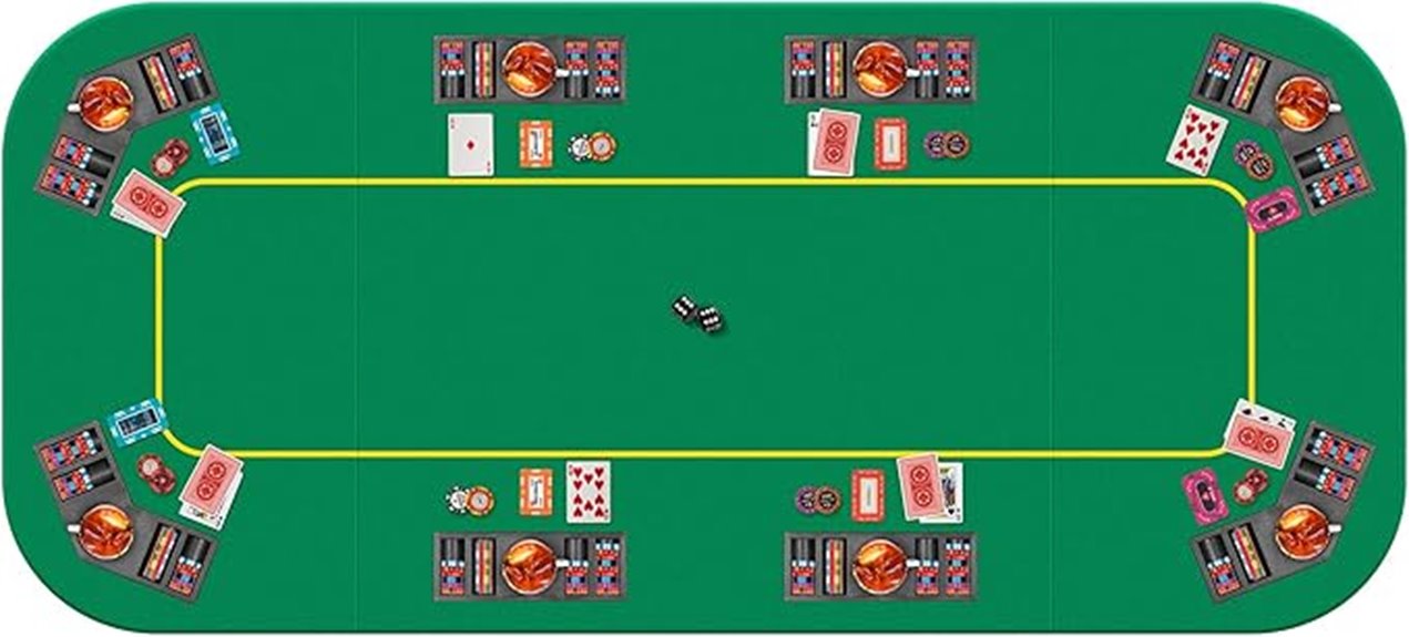 foldable texas poker table