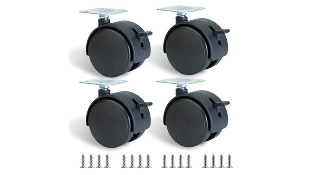 four inch lockable caster wheels