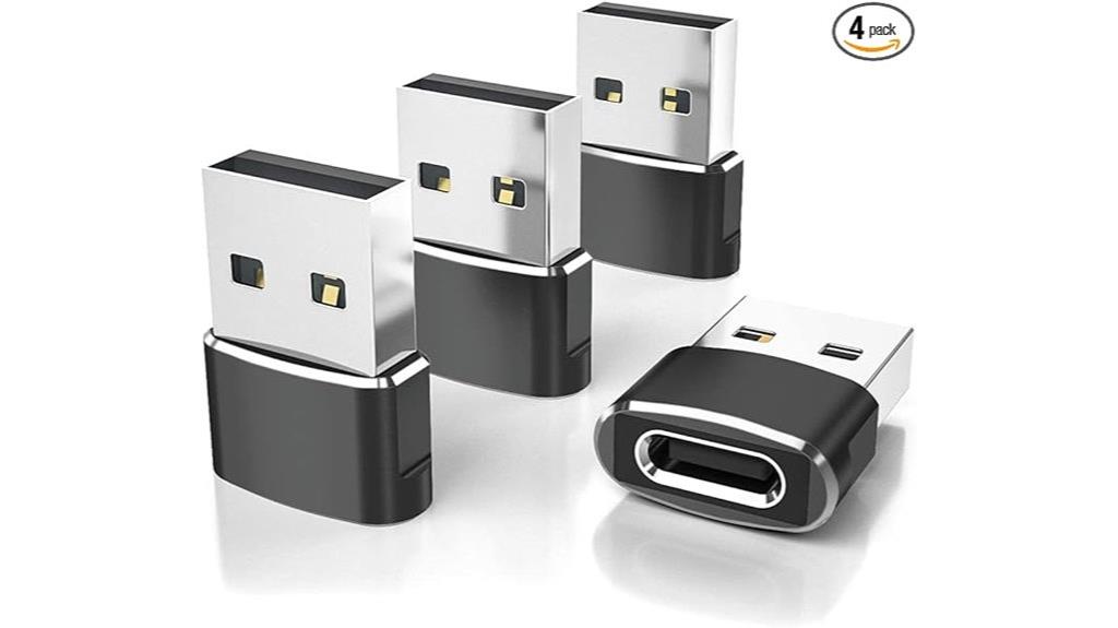 four pack usb c adapters
