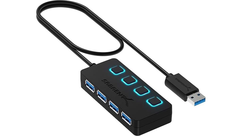 four port usb hub