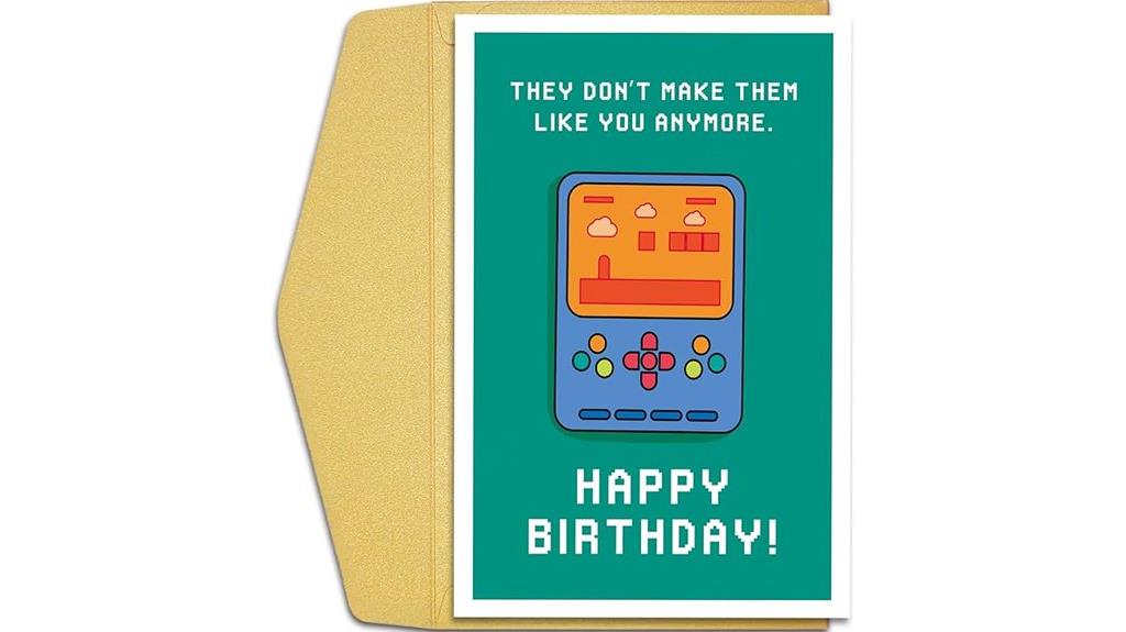 funny gamer birthday card