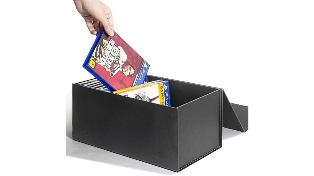 game and blu ray storage boxes