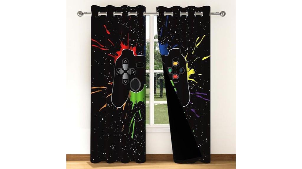 game controller curtains 84 inches