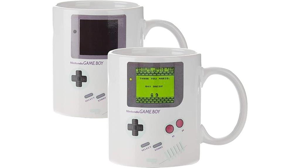 gameboy themed heat mug