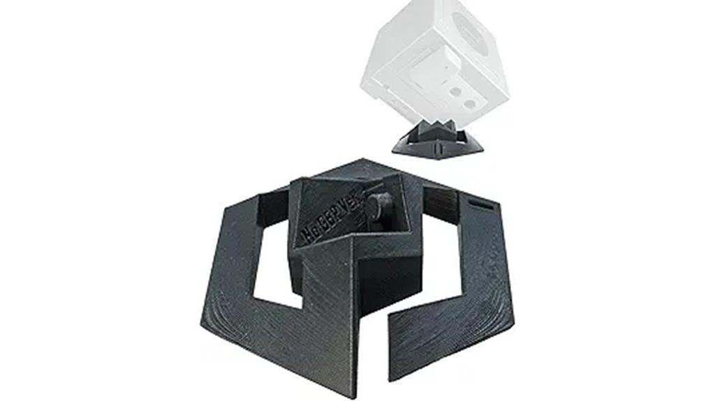 gamecube stand with splash design