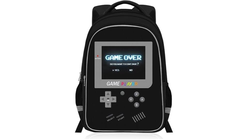 gamer boys school backpack