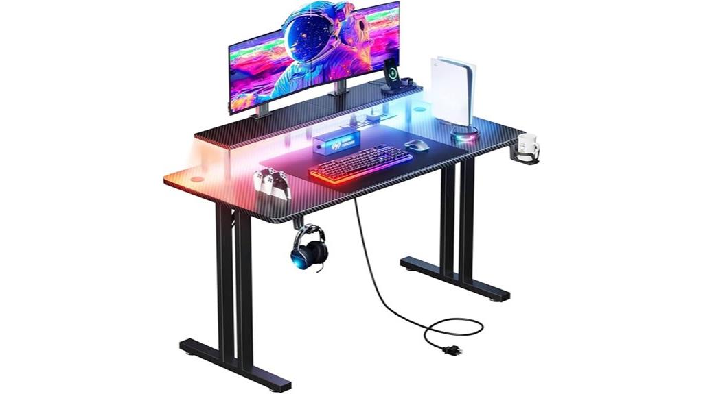 gaming desk with led