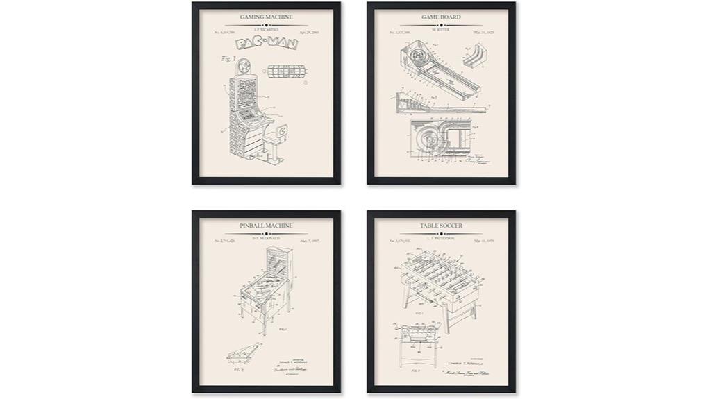 gaming machine blueprint poster