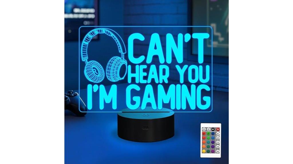 gaming night light lamp