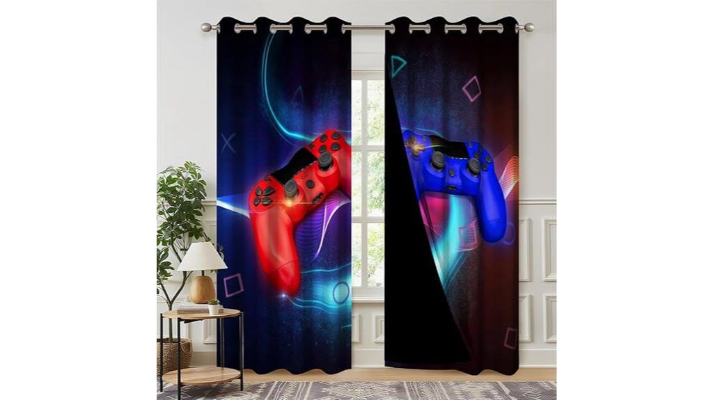 gaming room blackout curtains