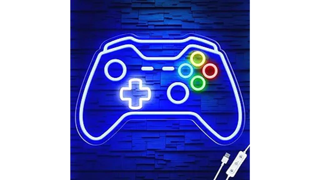 gaming room neon sign