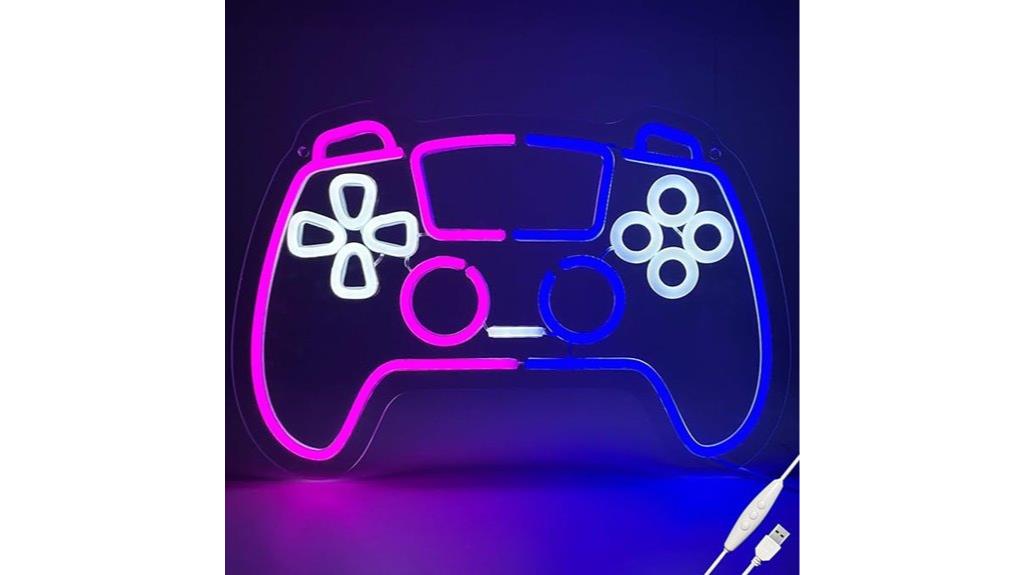 gaming room neon sign