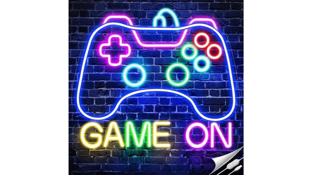 gaming room neon sign