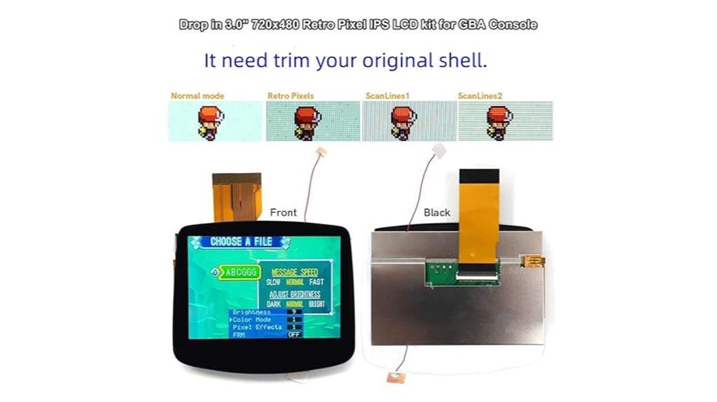 gba lcd replacement kit