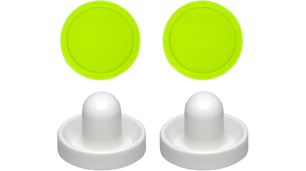 goalie fluorescent puck set