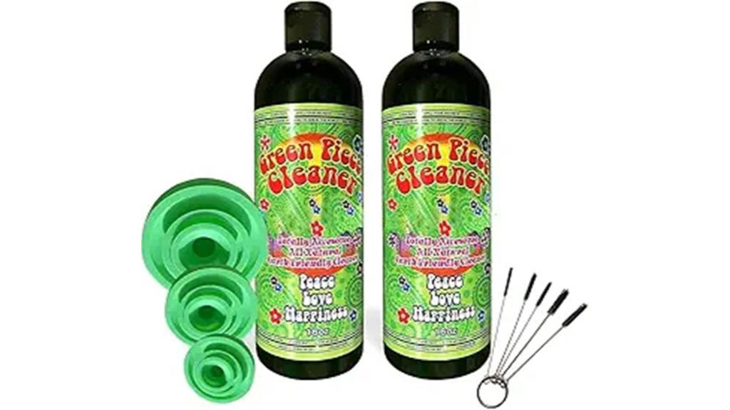 green glass cleaner set