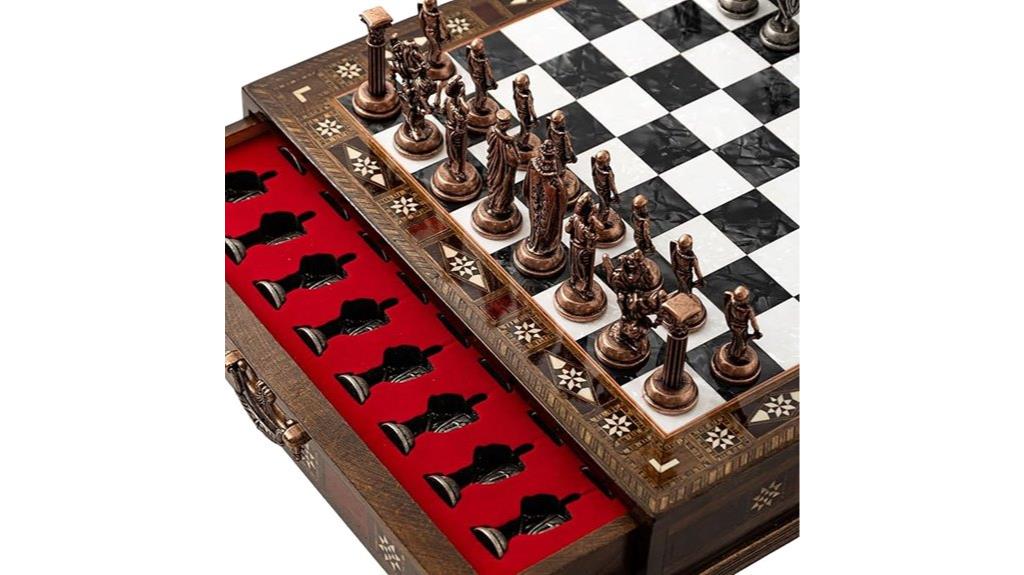 handmade british army chess