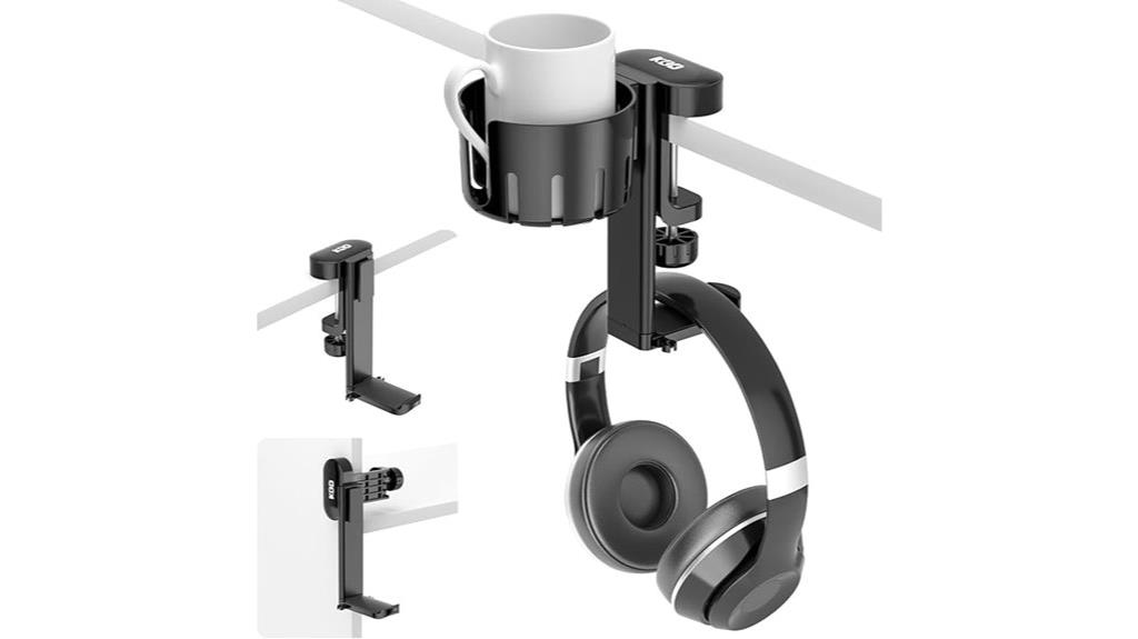 headphone hanger with cup