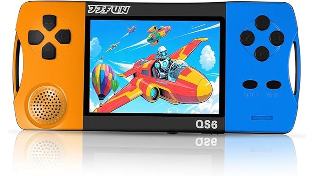 kids handheld console with 216 classic games